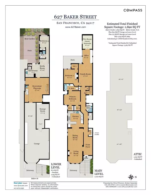 Floorplan - 627 Baker St, San Francisco, CA 94117 photo 1 of 1