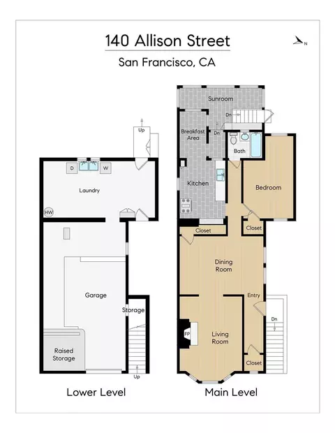 Floorplan - 140 Allison St, San Francisco, CA 94112 photo 1 of 4