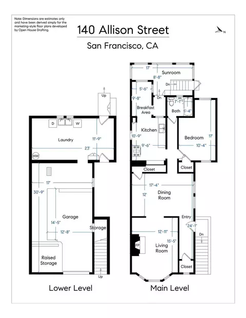 Floorplan - 140 Allison St, San Francisco, CA 94112 photo 2 of 4