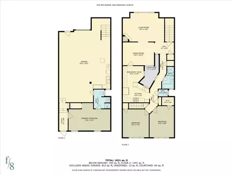 Floorplan - 2167 28th Ave, San Francisco, CA 94116 photo 1 of 1
