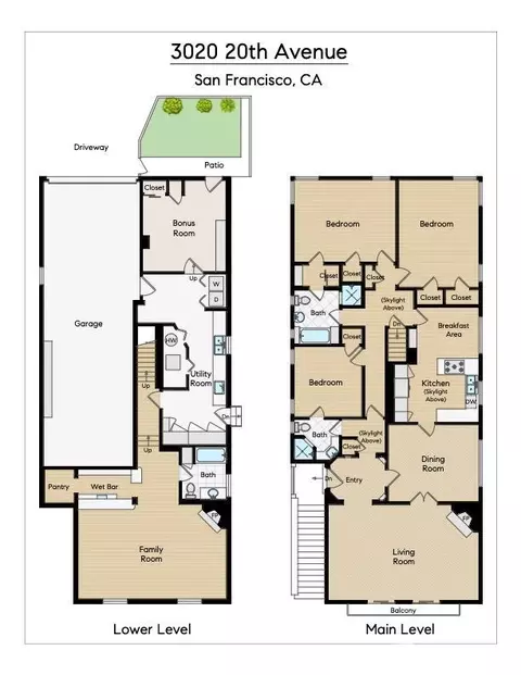 Floorplan - 3020 20th Ave, San Francisco, CA 94132 photo 1 of 1