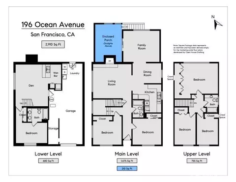 Floorplan - 196 Ocean Ave, San Francisco, CA 94112 photo 2 of 3