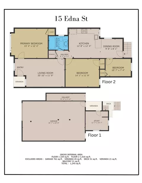 Floorplan - 15 Edna St, San Francisco, CA 94112 photo 1 of 1