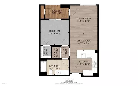 Floorplan - 555 Bartlett St #222, San Francisco, CA 94110 photo 1 of 1