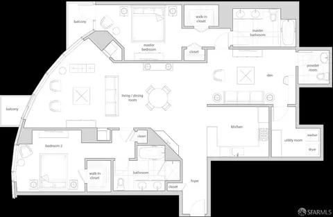 Floorplan - 301 Main St #7B, San Francisco, CA 94105 photo 1 of 1