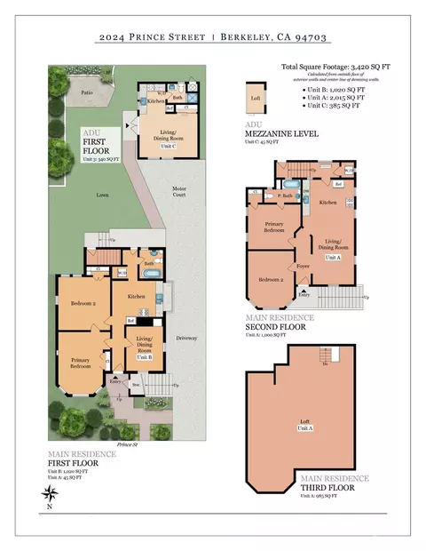 Floorplan - 2024 Prince St, Berkeley, CA 94703 photo 2 of 2