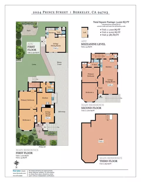 Floorplan - 2024 Prince St, Berkeley, CA 94703 photo 1 of 2