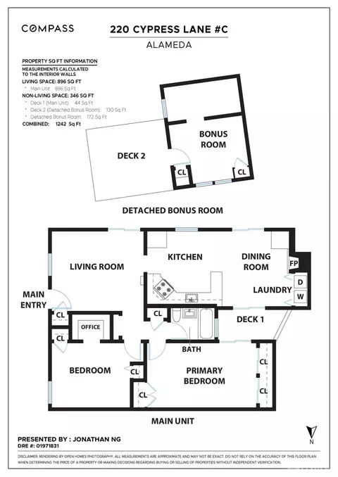 Floorplan - 220 Cypress St #C, Alameda, CA 94501 photo 1 of 1