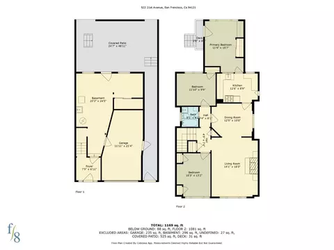 Floorplan - 522 21st Ave, San Francisco, CA 94121 photo 1 of 1