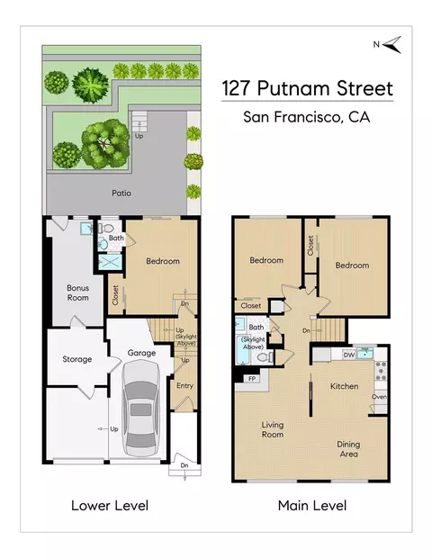 Floorplan - 127 Putnam St, San Francisco, CA 94110 photo 1 of 3