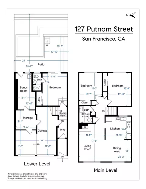 Floorplan - 127 Putnam St, San Francisco, CA 94110 photo 2 of 3