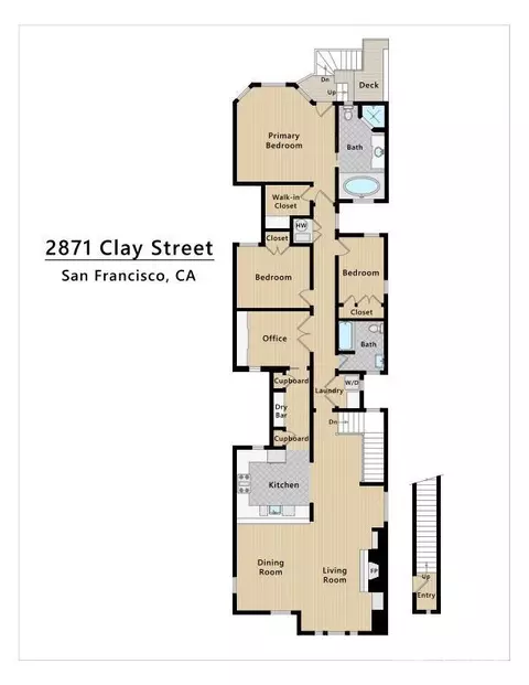 Floorplan - 2871 Clay St, San Francisco, CA 94115 photo 1 of 3