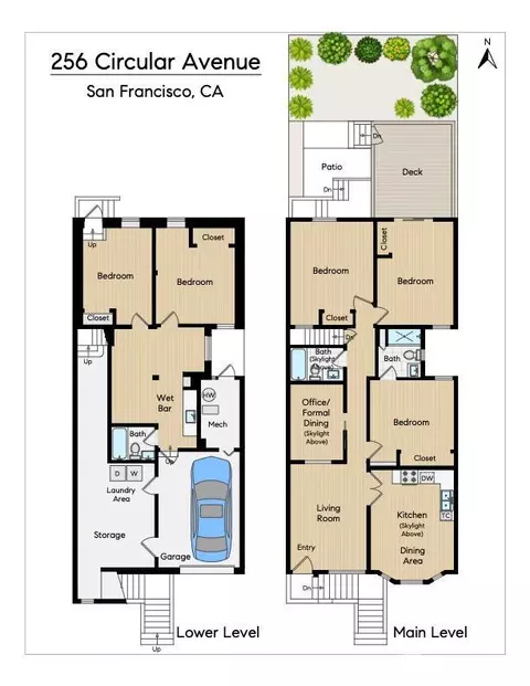 Floorplan - 256 Circular Ave, San Francisco, CA 94131 photo 2 of 2