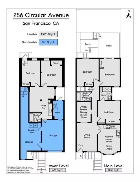 Floorplan - 256 Circular Ave, San Francisco, CA 94131 photo 1 of 2