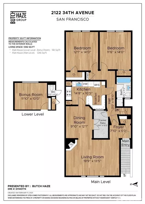 Floorplan - 2122 34th Ave, San Francisco, CA 94116 photo 1 of 1