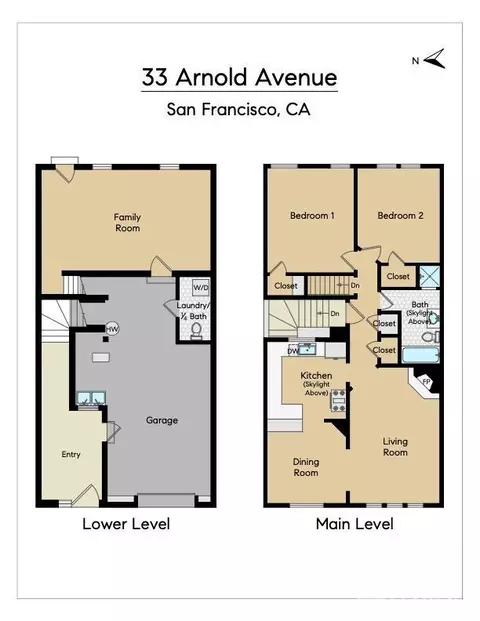 Floorplan - 33 Arnold Ave, San Francisco, CA 94110 photo 1 of 3