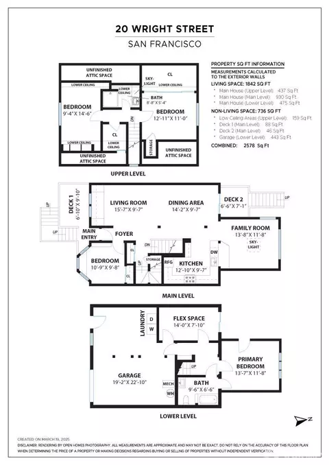Floorplan - 20 Wright St, San Francisco, CA 94110 photo 1 of 1