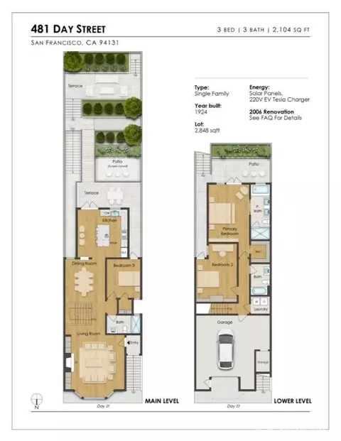 Floorplan - 481 Day St, San Francisco, CA 94131 photo 1 of 1