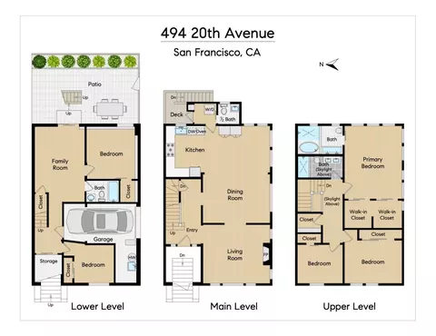 Floorplan - 494 20th Ave, San Francisco, CA 94121 photo 1 of 1