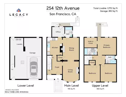 Floorplan - 254 12th Ave, San Francisco, CA 94118 photo 1 of 1