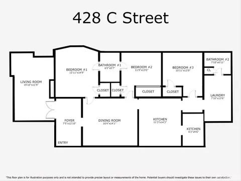 Floorplan - 428 C St, Hayward, CA 94541 photo 1 of 1