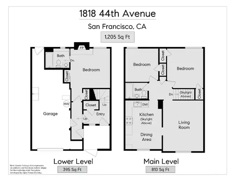 Floorplan - 1818 44th Ave, San Francisco, CA 94122 photo 2 of 3