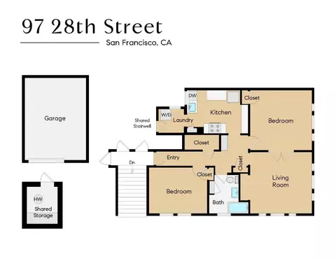 Floorplan - 97 28th St, San Francisco, CA 94110 photo 1 of 1