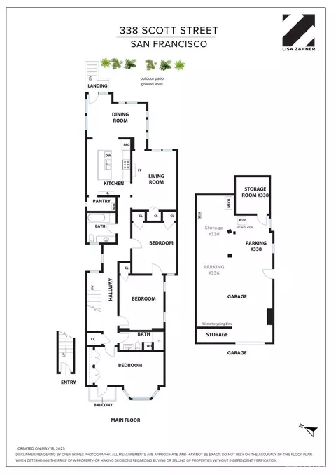 Floorplan - 338 Scott St, San Francisco, CA 94117 photo 1 of 1