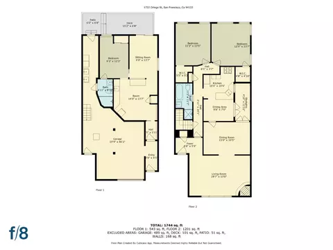 Floorplan - 1722 Ortega St, San Francisco, CA 94122 photo 1 of 1