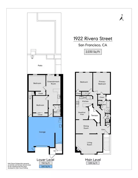 Floorplan - 1922 Rivera St, San Francisco, CA 94116 photo 2 of 3