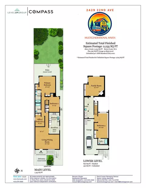 Floorplan - 2429 22nd Ave, San Francisco, CA 94116 photo 1 of 1