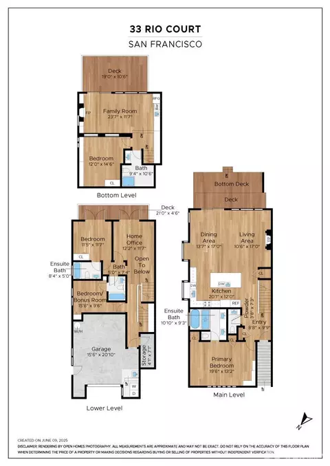 Floorplan - 33 Rio Ct, San Francisco, CA 94127 photo 1 of 2