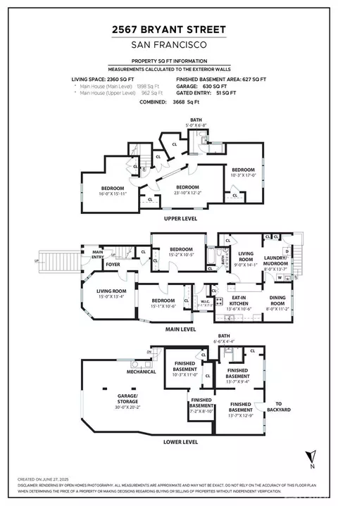 Floorplan - 2567 Bryant St, San Francisco, CA 94110 photo 1 of 2