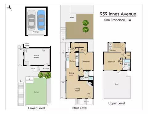 Floorplan - 939 Innes Ave, San Francisco, CA 94124 photo 1 of 3