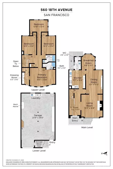 Floorplan - 560 18th Ave, San Francisco, CA 94121 photo 1 of 1