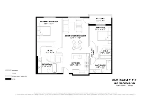 Floorplan - 5800 3rd St #1417, San Francisco, CA 94123 photo 1 of 1