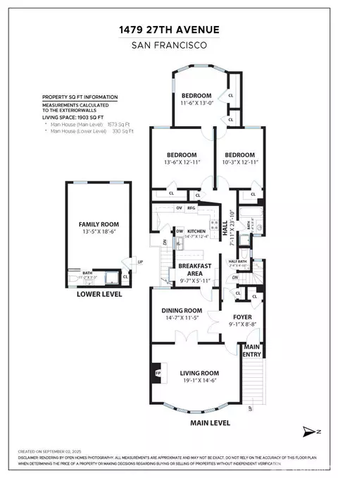 Floorplan - 1479 27th Ave, San Francisco, CA 94122 photo 1 of 1