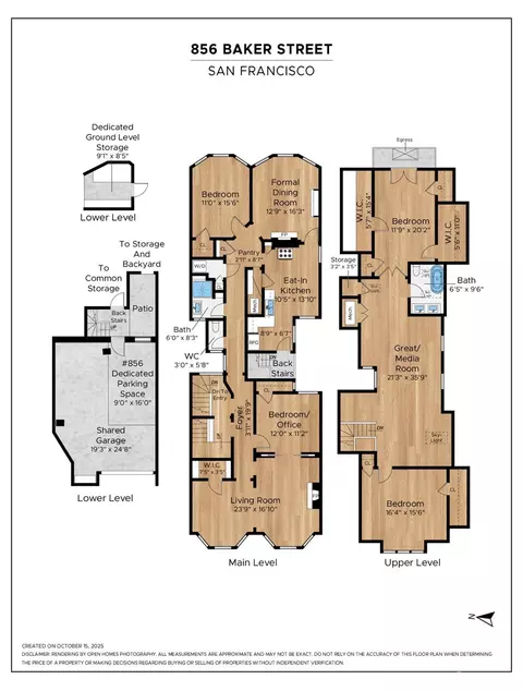 Floorplan - 856 Baker St, San Francisco, CA 94115 photo 1 of 2