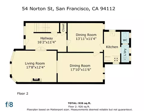 Floorplan - 54 Norton St, San Francisco, CA 94112 photo 3 of 4