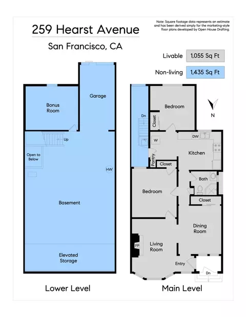 Floorplan - 259 Hearst Ave, San Francisco, CA 94131 photo 1 of 1