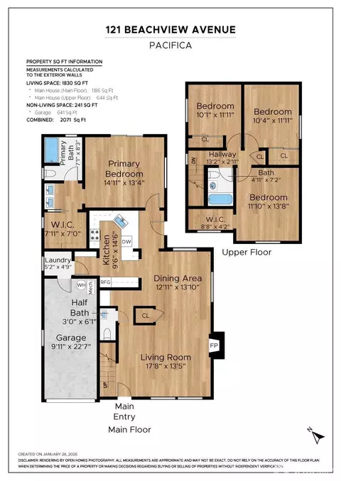Floorplan - 121 Beachview Ave, Pacifica, CA 94044 photo 1 of 2