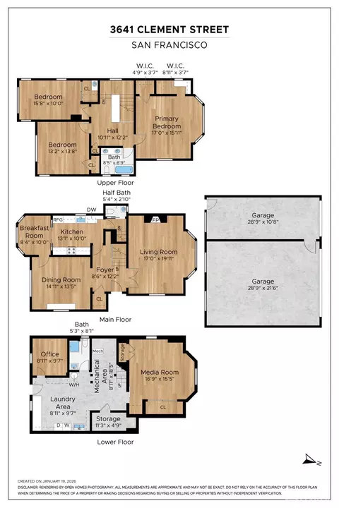 Floorplan - 3641 Clement St, San Francisco, CA 94121 photo 1 of 2