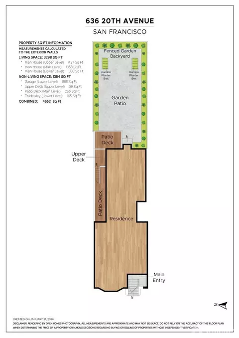 Floorplan - 636 20th Ave, San Francisco, CA 94121 photo 2 of 2