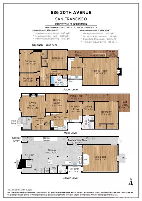Floorplan - 636 20th Ave, San Francisco, CA 94121 photo 1 of 2