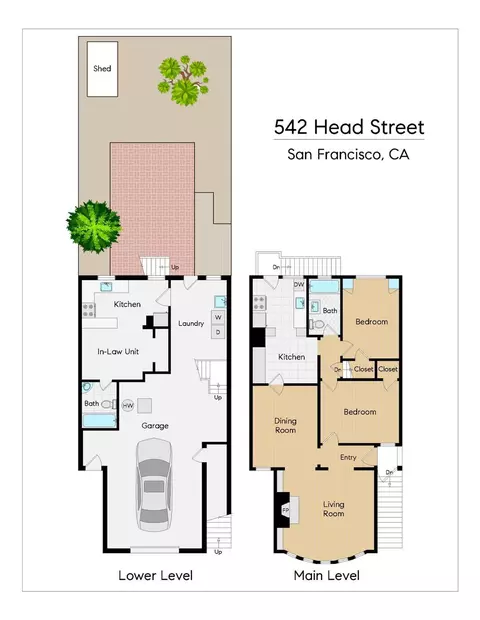 Floorplan - 542 Head St, San Francisco, CA 94132 photo 1 of 2