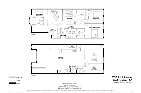 Floorplan - 1711 23rd Ave, San Francisco, CA 94122 photo 1 of 1