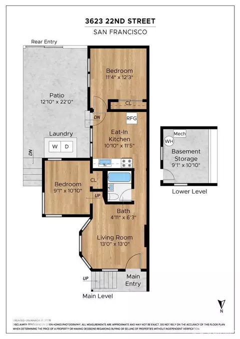 Floorplan - 3623 22nd St, San Francisco, CA 94114 photo 1 of 2