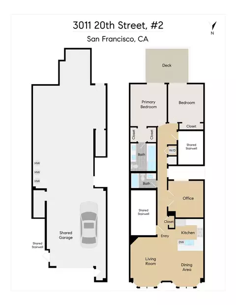 Floorplan - 3011 20th St #2, San Francisco, CA 94110 photo 1 of 1