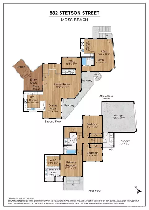 Floorplan - 882 Stetson St, Moss Beach, CA 94038 photo 1 of 1