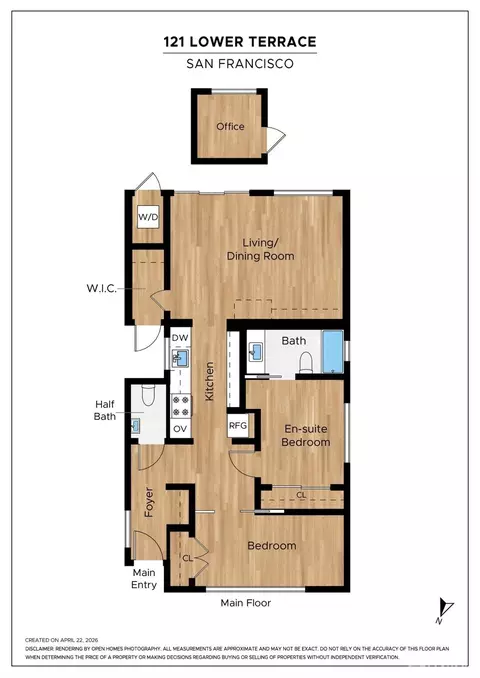 Floorplan - 121 Lower Ter, San Francisco, CA 94114 photo 2 of 2
